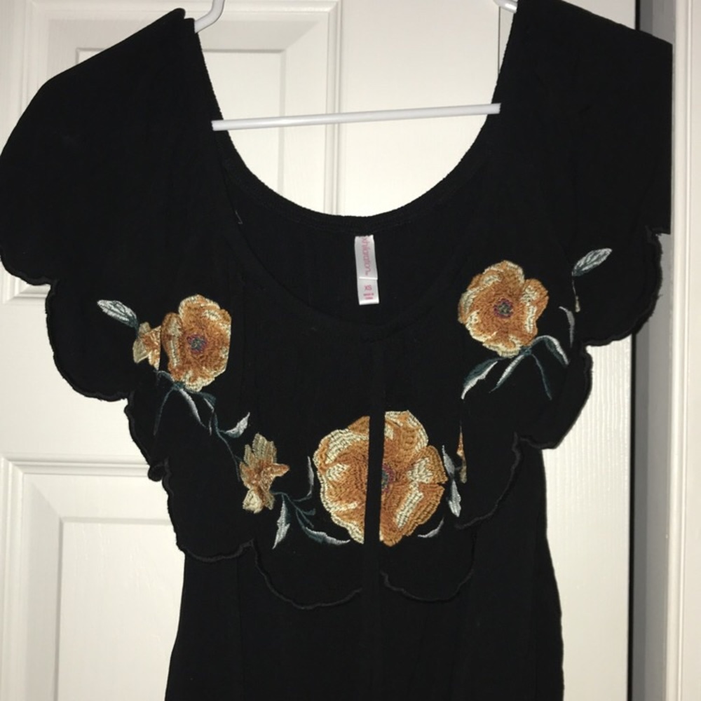 Floral off the shoulder top
